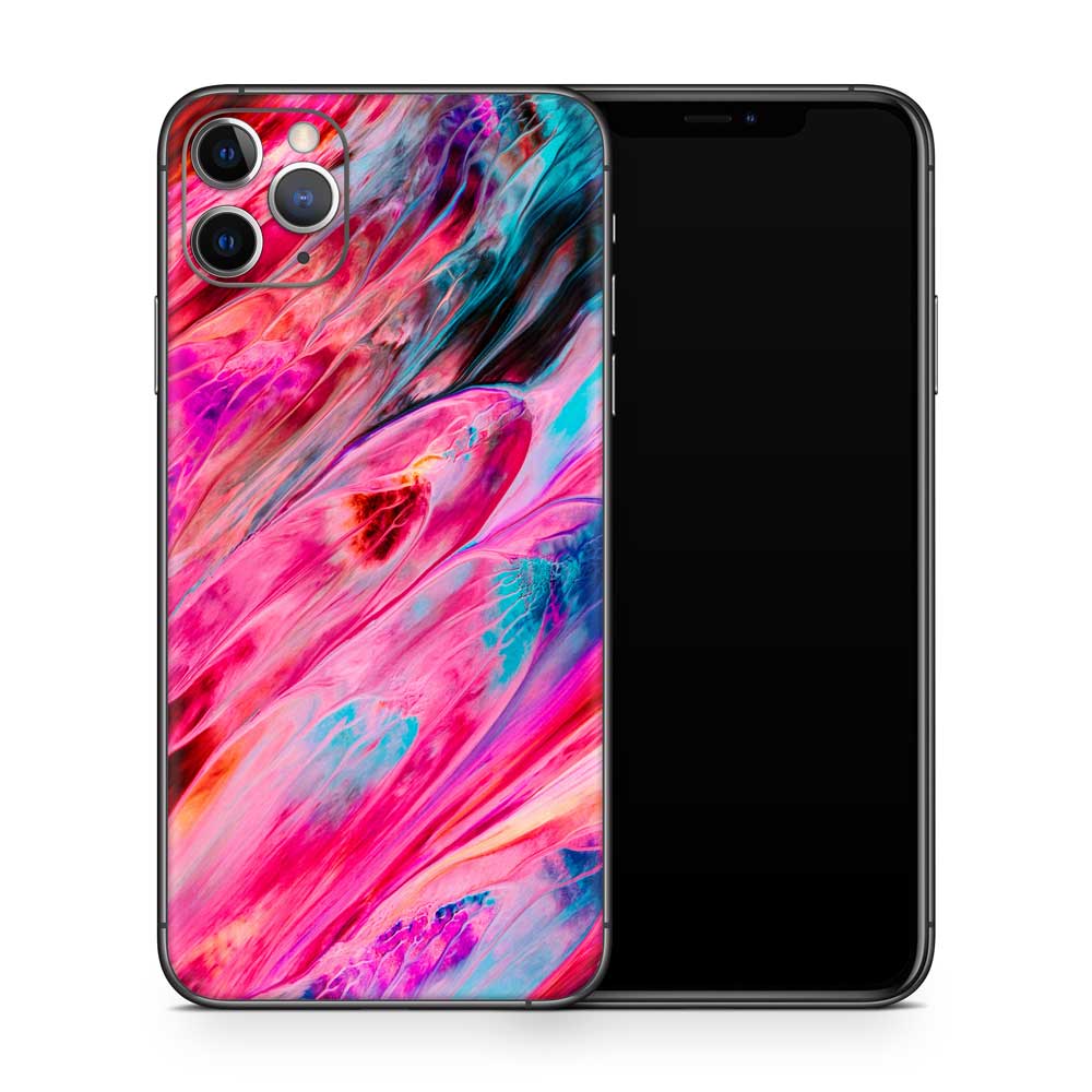 Pink Abstract iPhone 11 Skin