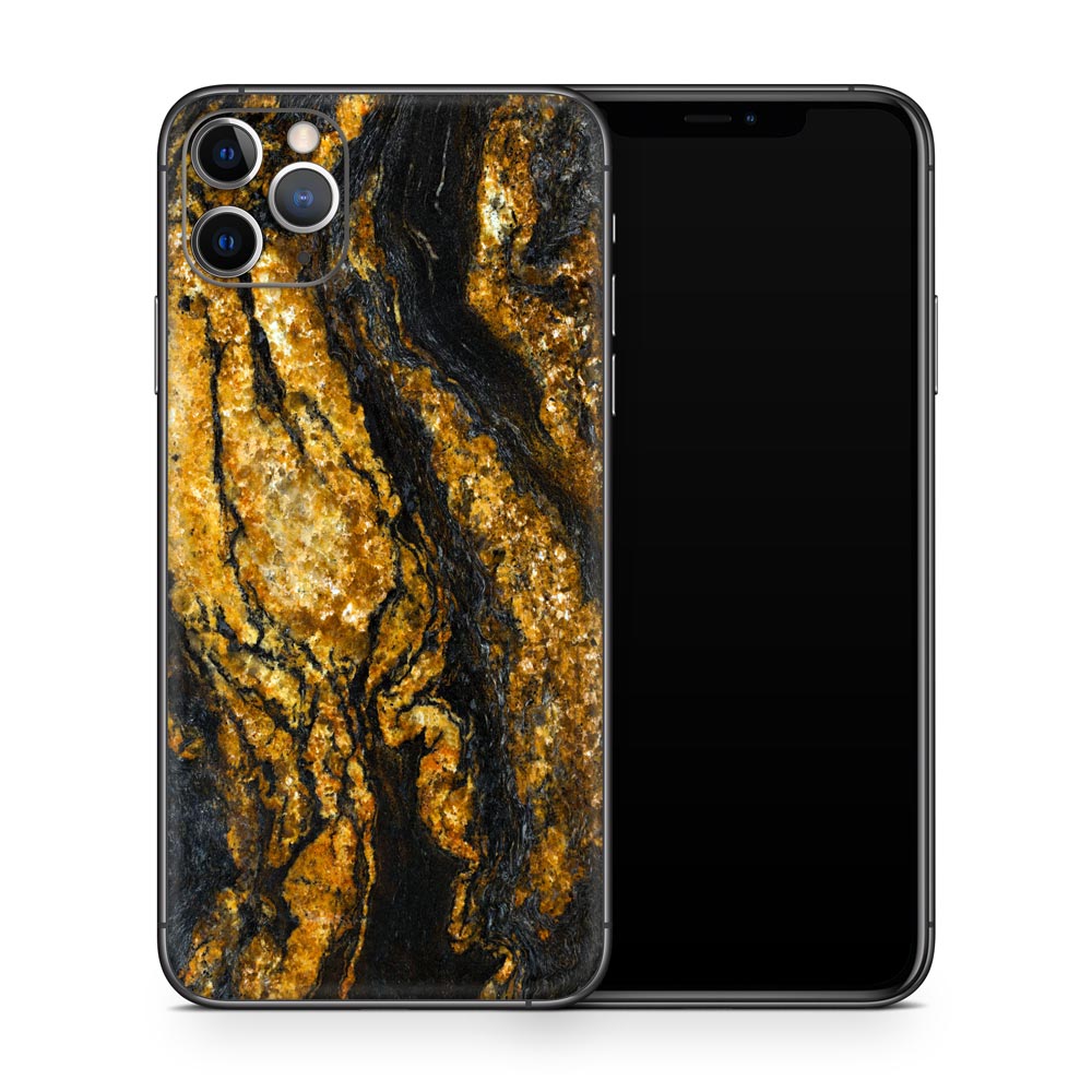 Black & Gold Marble iPhone 11 Skin