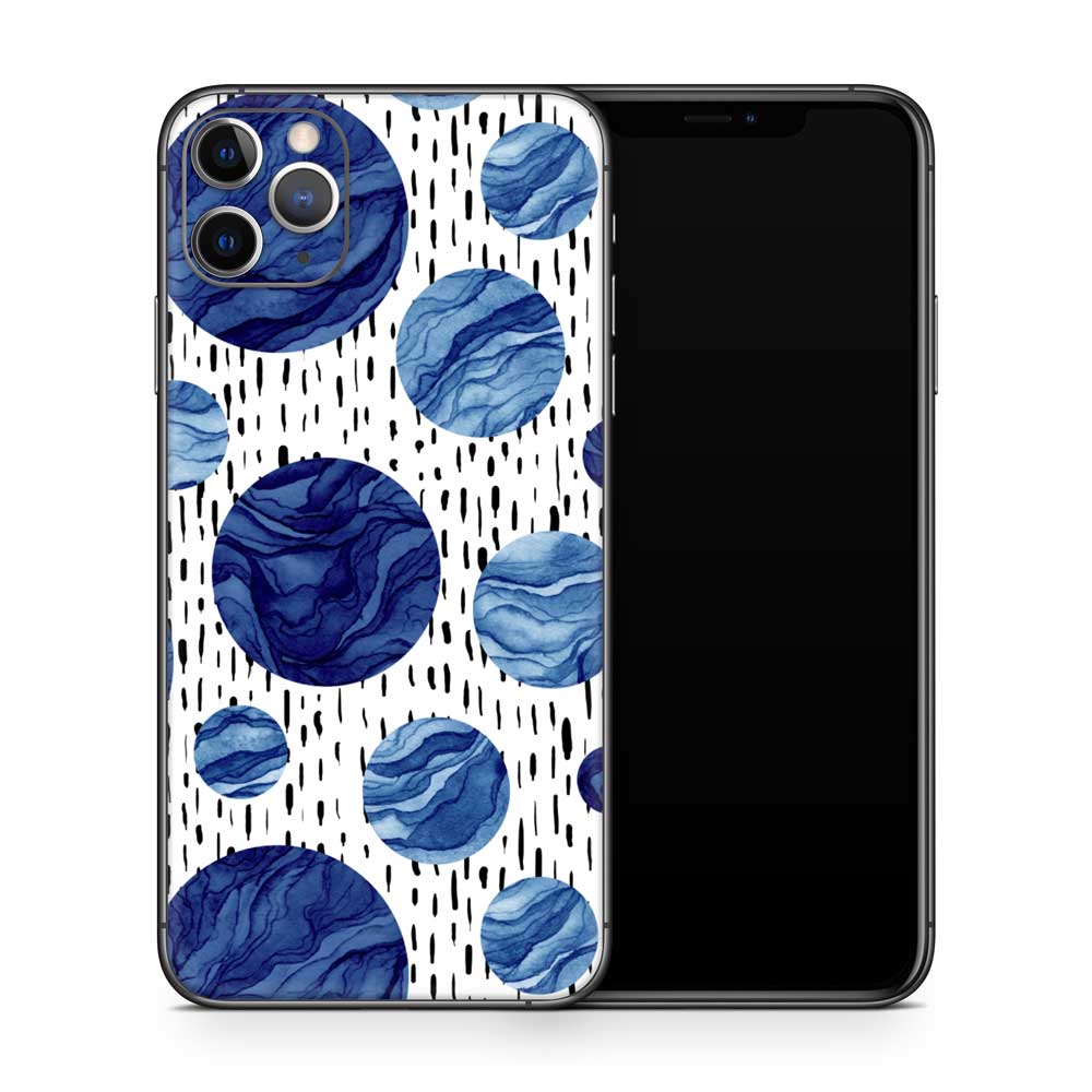 Blue Wave Drops iPhone 11 Skin