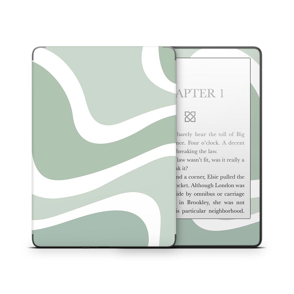 Sage Abstract Kindle Paperwhite Skin