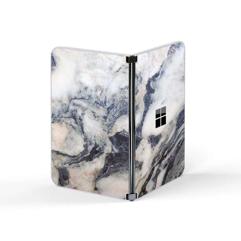 Slate Grey Marble Microsoft Surface Duo Skins