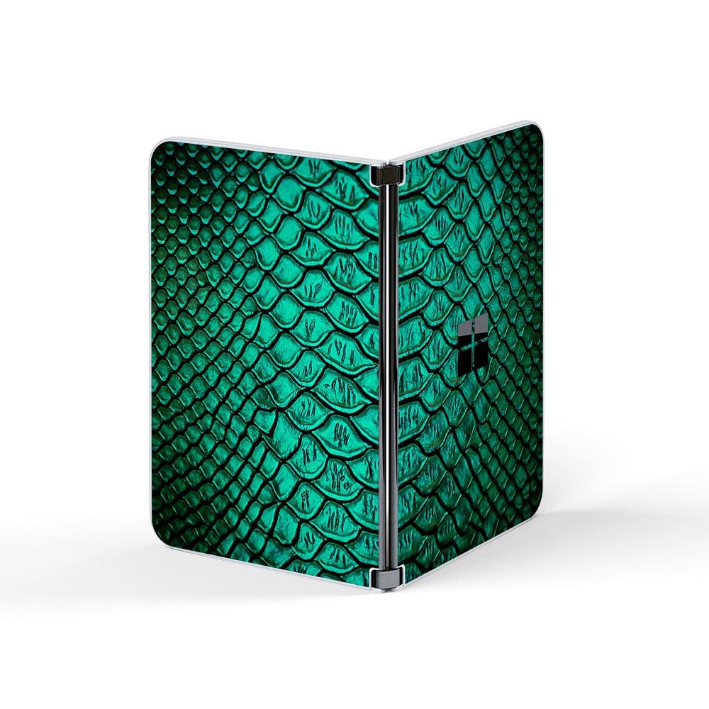 Jungle Green Snakeskin Microsoft Surface Duo Skins