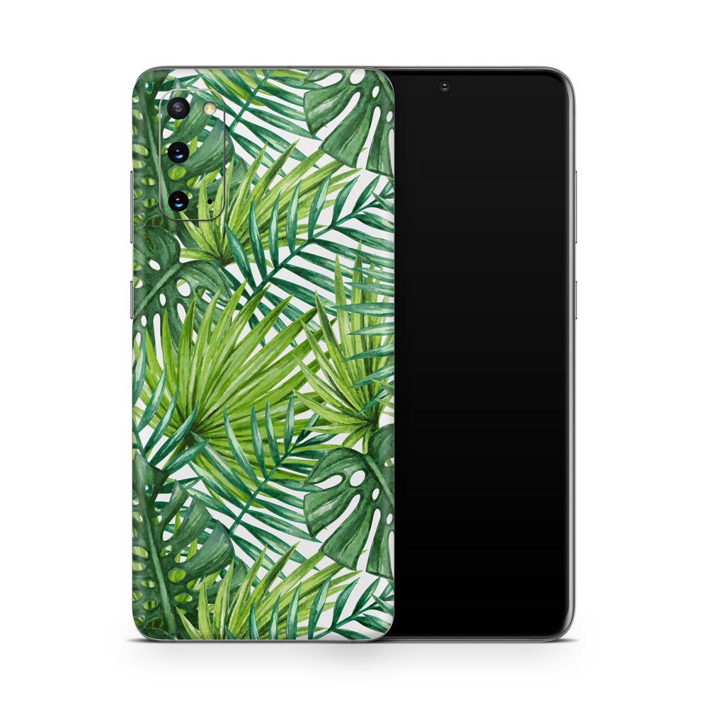 Watercolour Palm Leaves Galaxy S20 Skin