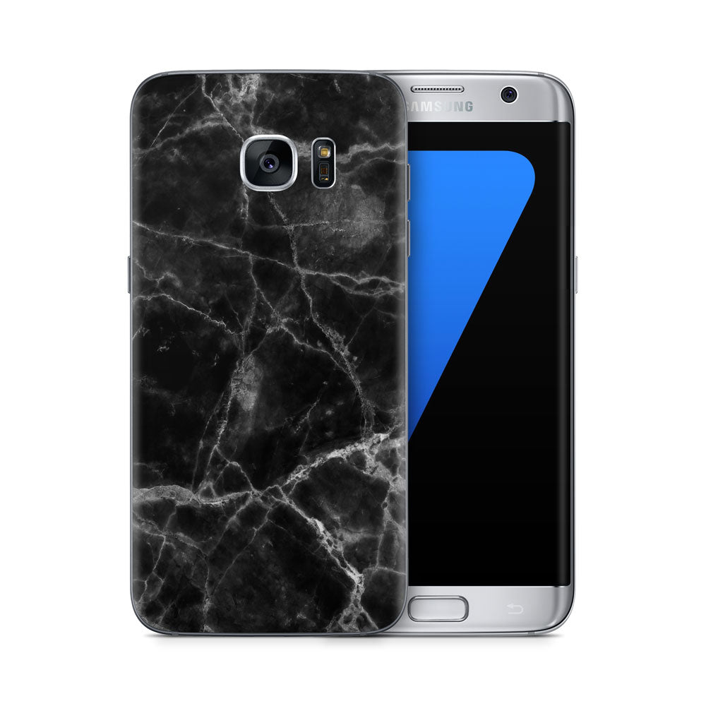 Black Marble Galaxy S7 Skin