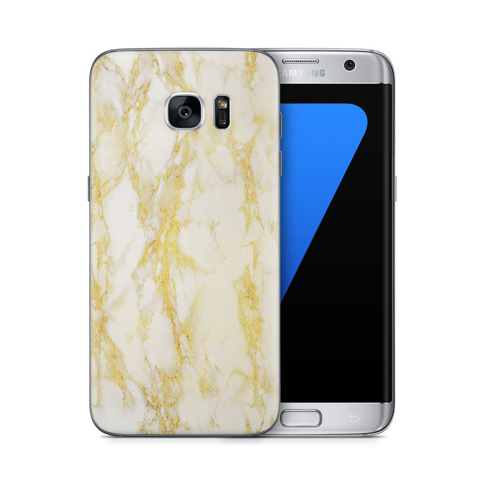 Gold Marble Galaxy S7 Skin