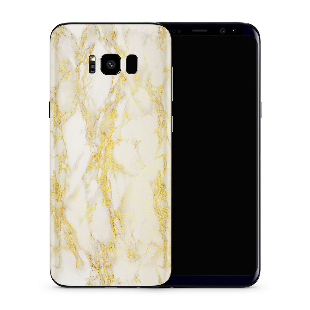 Gold Marble Galaxy S8 Skin