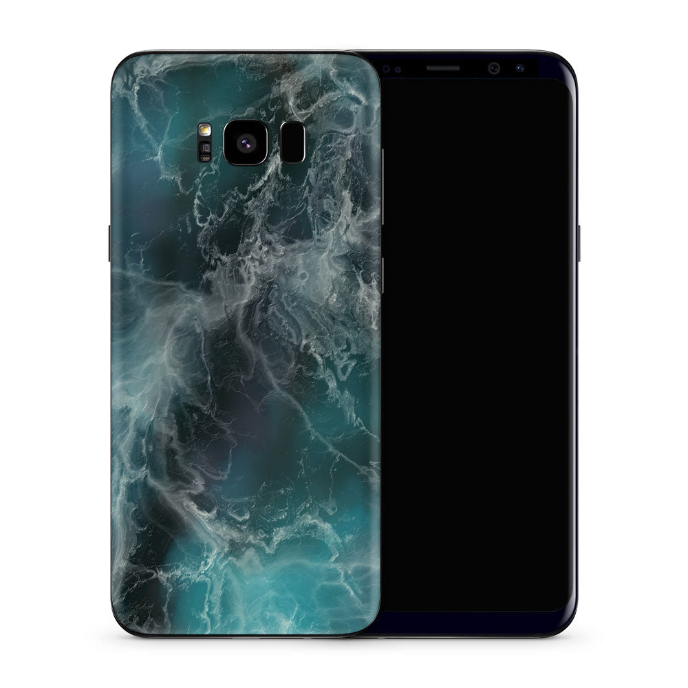 Blue Ocean Marble Galaxy S8 Skin