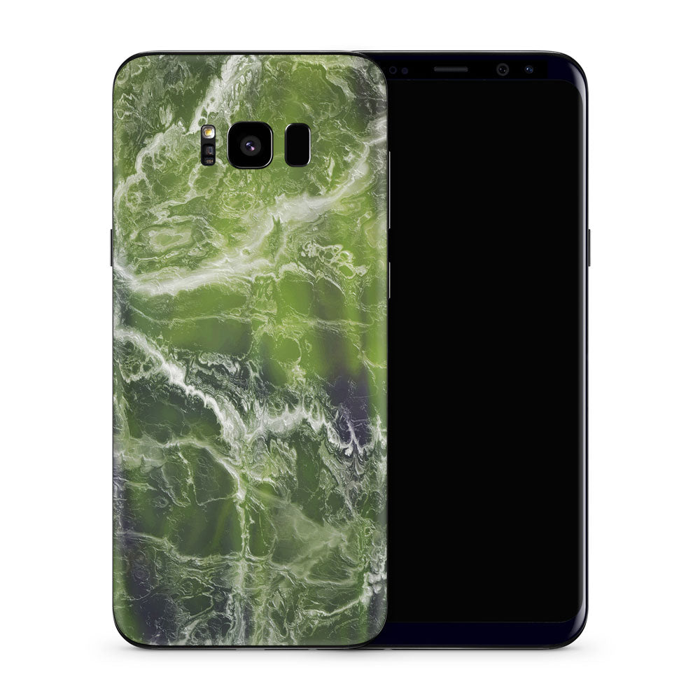 Green Ocean Marble Galaxy S8 Skin