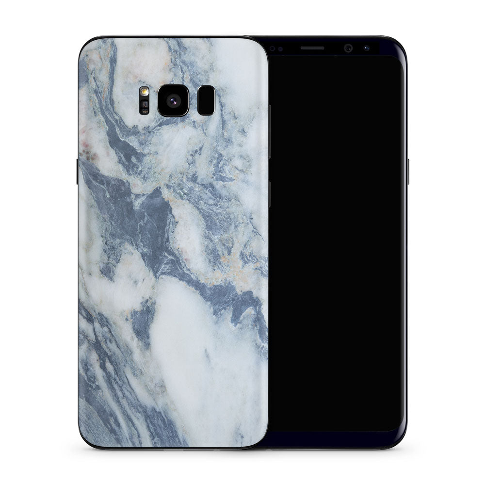 Slate Blue Marble Galaxy S8 Skin