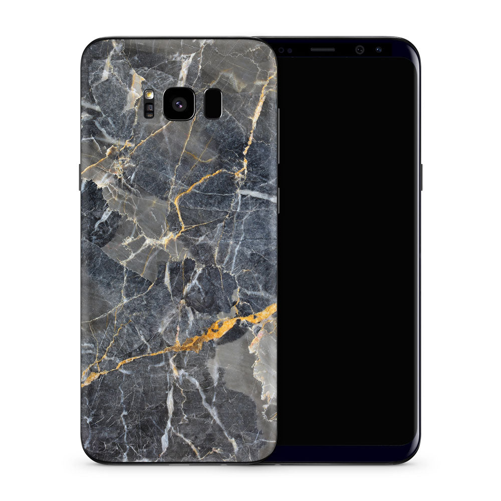 Slate Gold Marble Galaxy S8 Skin