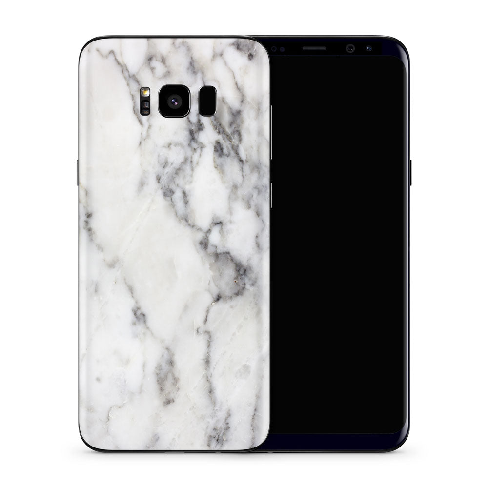 Classic White Marble Galaxy S8 Skin