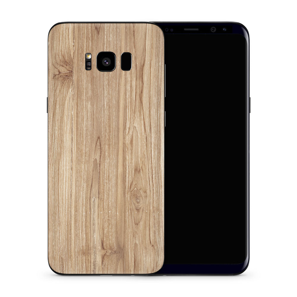 Beech Wood Galaxy S8 Skin