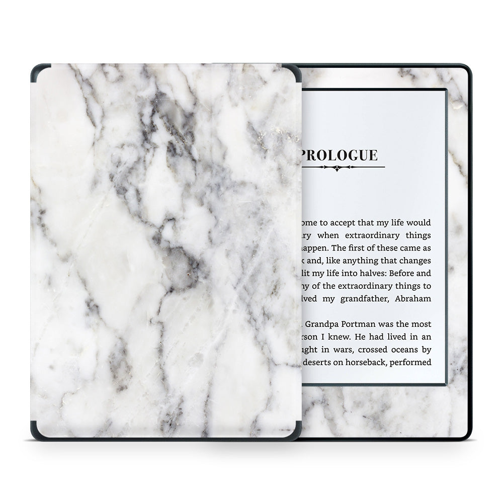 White Marble Kindle 8th Gen Skin
