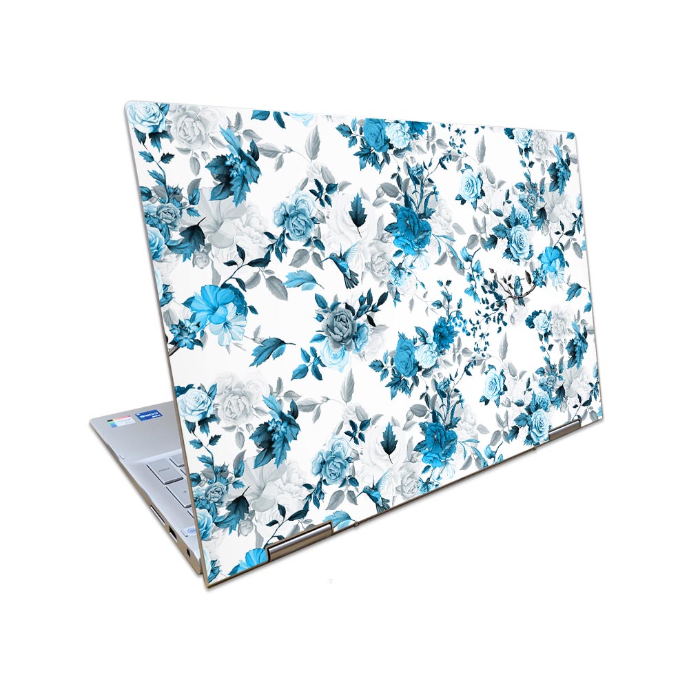 Blue Floral Dell Inspiron 7506 2-in-1 Skin