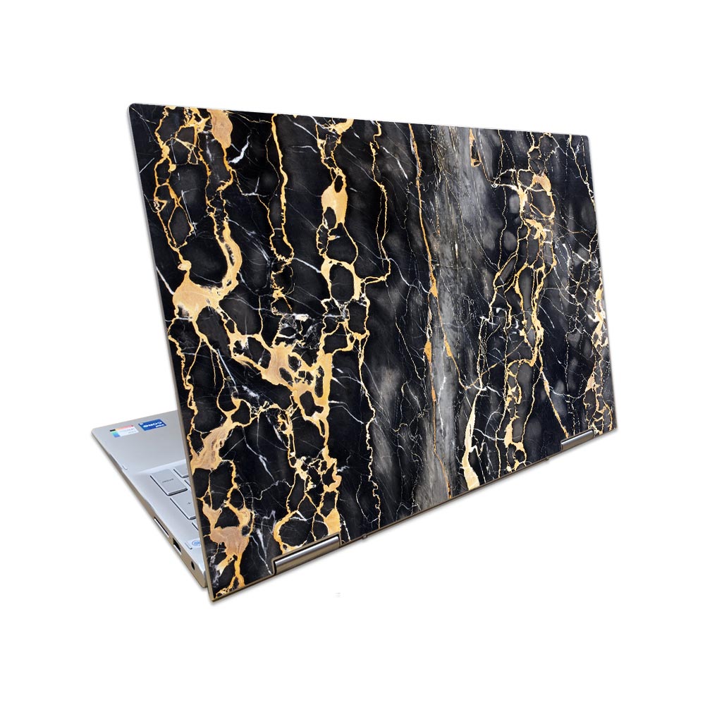 Slate Grey Gold Marble Dell Inspiron 7506 2-in-1 Skin