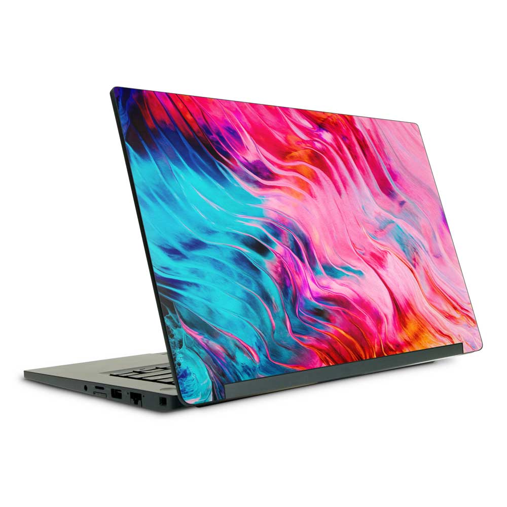 Pink Abstract Wave Dell Latitude 7490 Skin