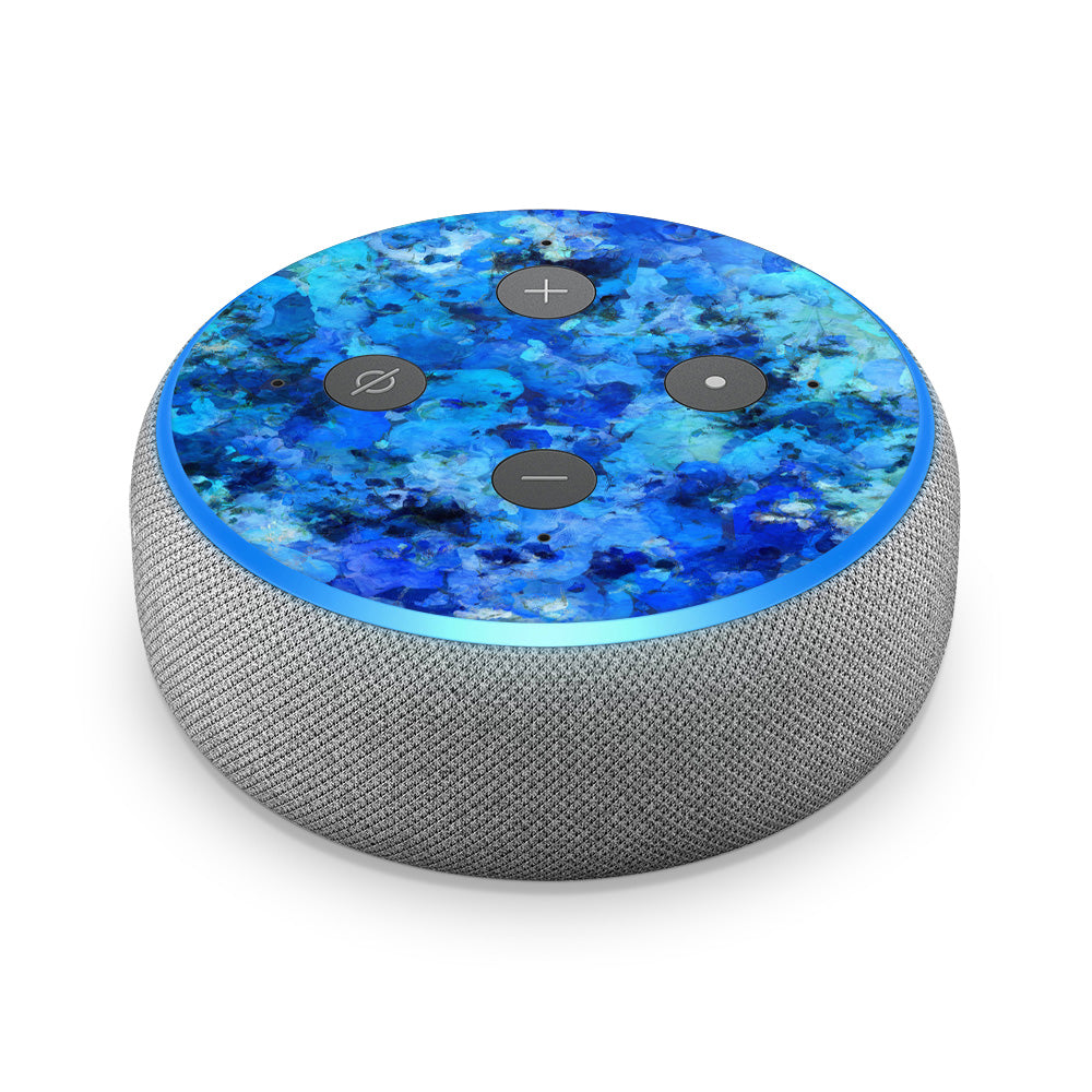 Aqua Blue Amazon Echo Dot 3 Skin