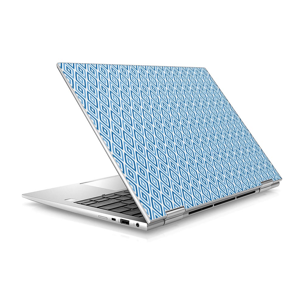 Geo Rhombus Blue HP Elitebook x360 830 G9 Skin