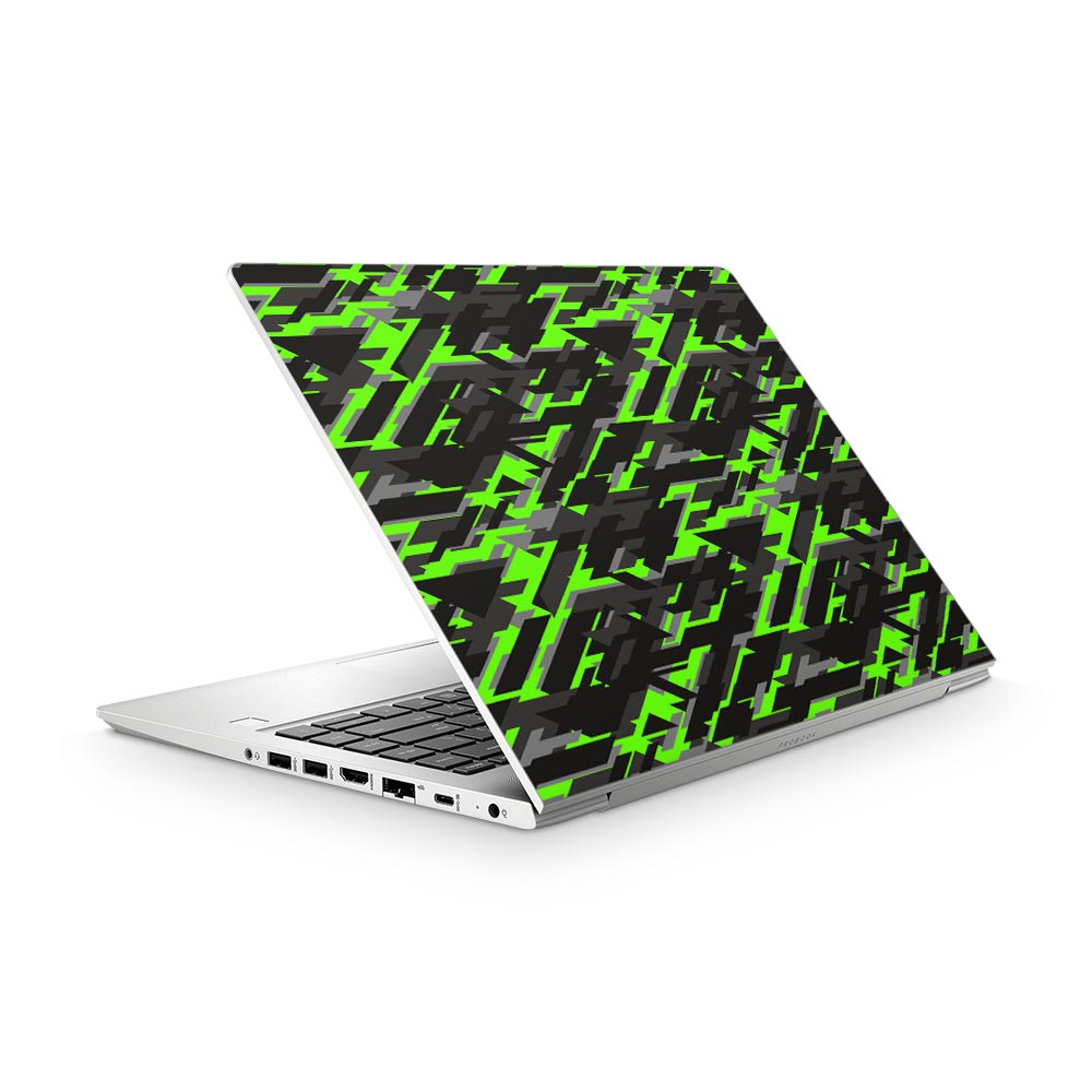 Green Geometric Camo HP ProBook 440 G7 Laptop Skin