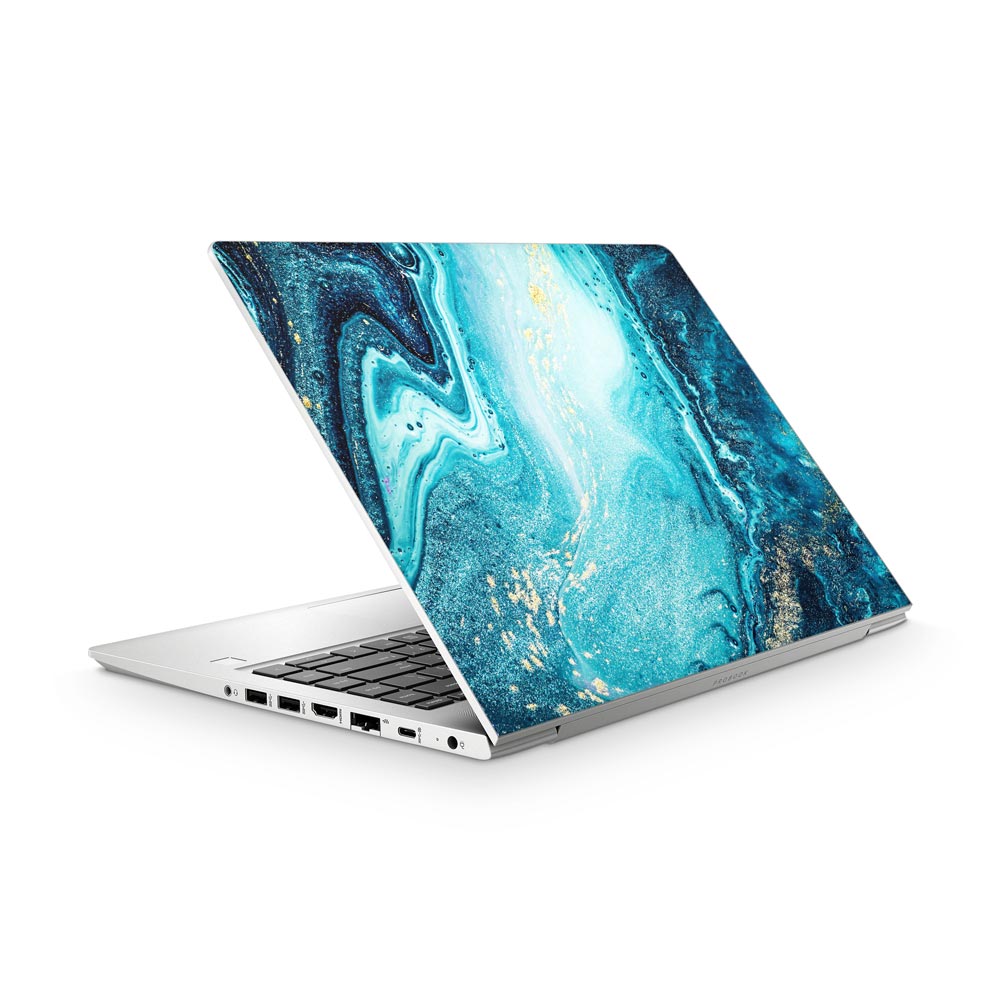 Blue River Marble HP ProBook 440 G7 Laptop Skin