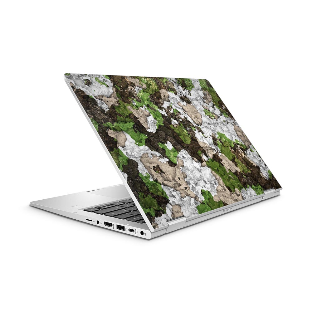 Grunge Camo HP ProBook x360 435 G8 Laptop Skin