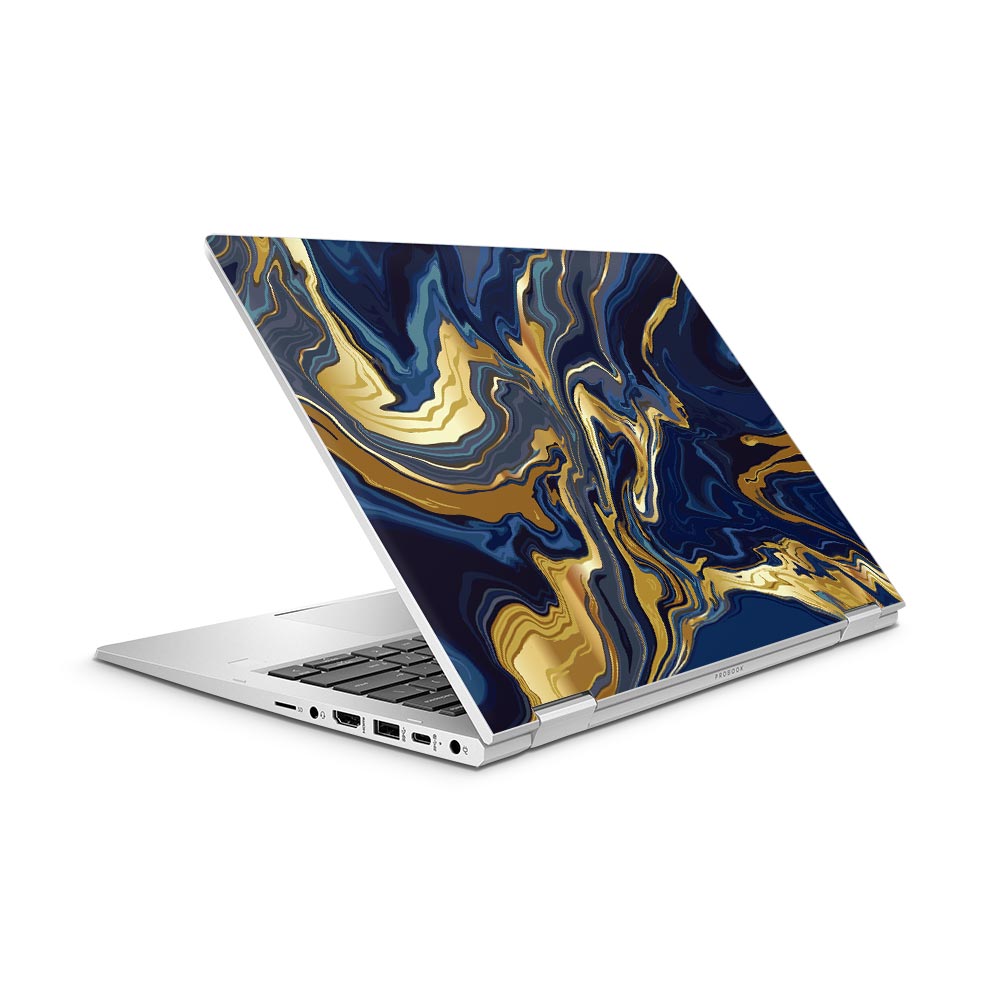 Cobalt Swirl HP ProBook x360 435 G8 Laptop Skin