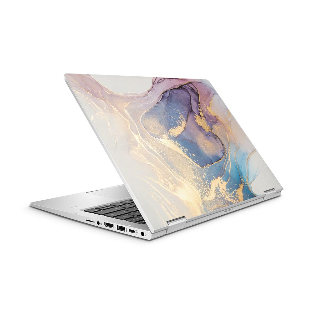 Mauve Marble HP ProBook x360 435 G8 Laptop Skin