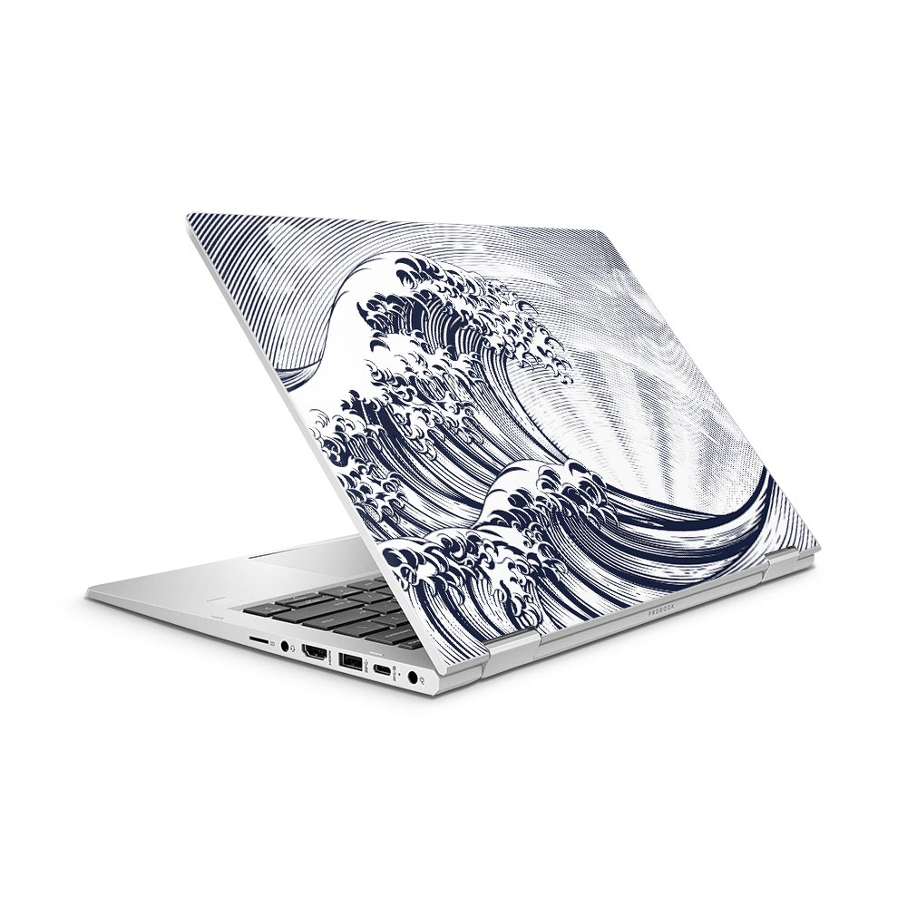 Ocean Great Wave HP ProBook x360 435 G8 Laptop Skin