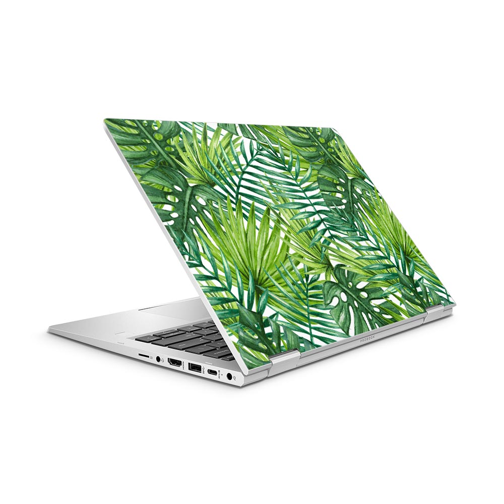Watercolour Palm Leaves HP ProBook x360 435 G8 Laptop Skin