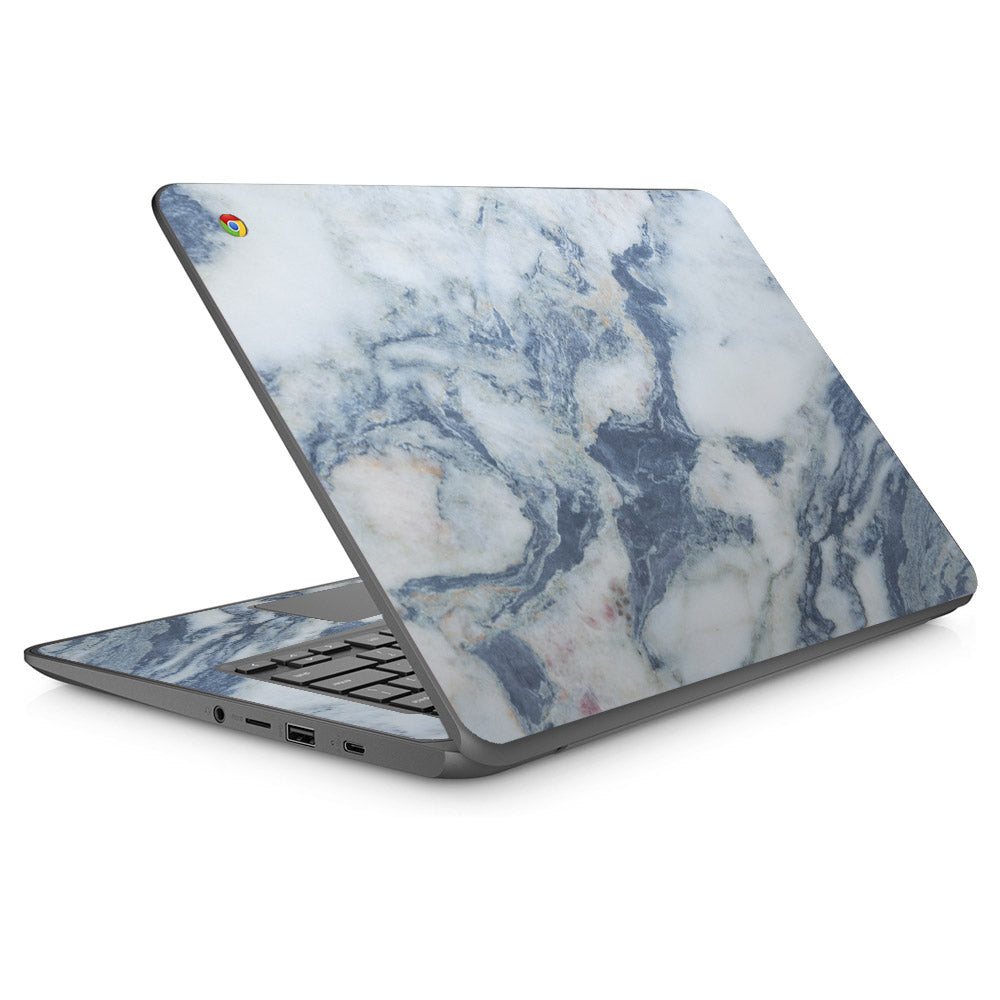 Slate Blue Marble HP Chromebook 14 Skin
