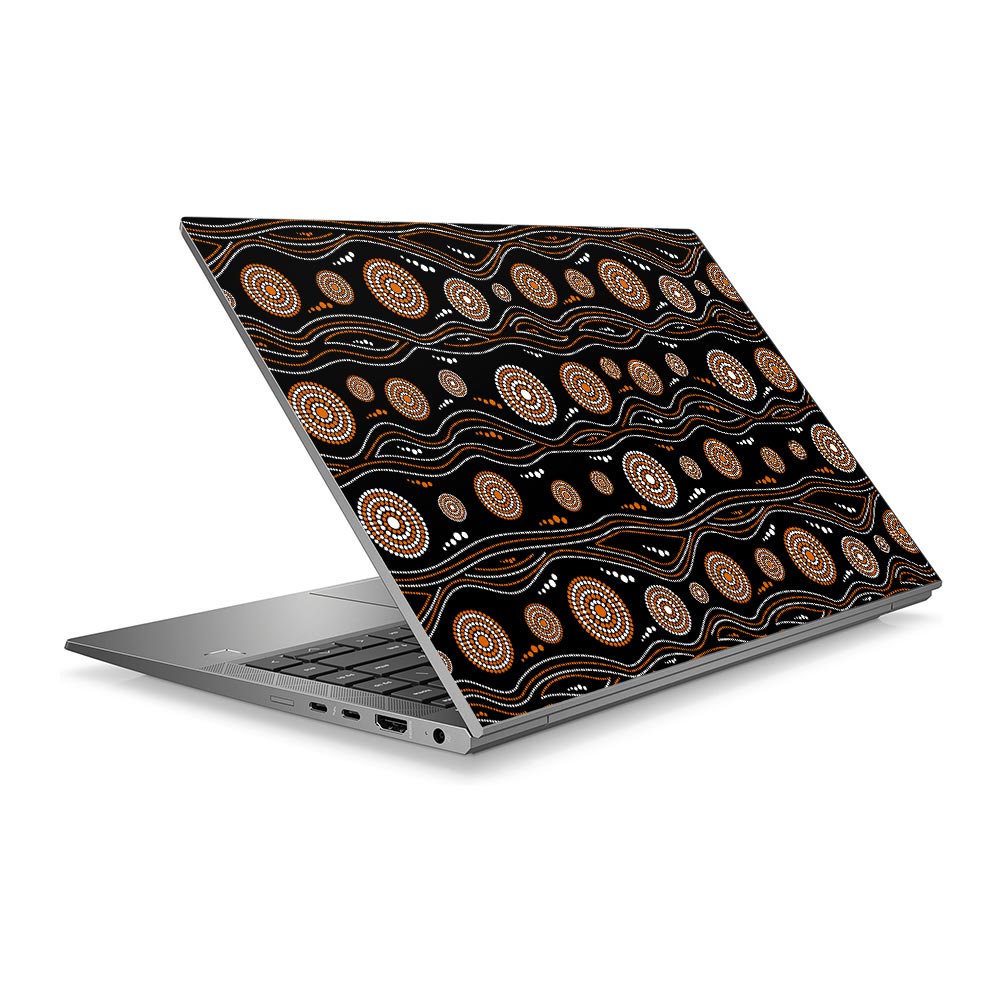 Earthy Circles HP ZBook 14 G8 Laptop Skin