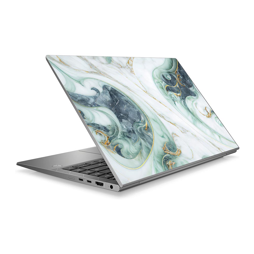 Marble Flourish HP ZBook 14 G8 Laptop Skin