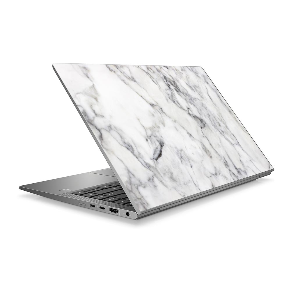 Classic White Marble HP ZBook 14 G8 Laptop Skin