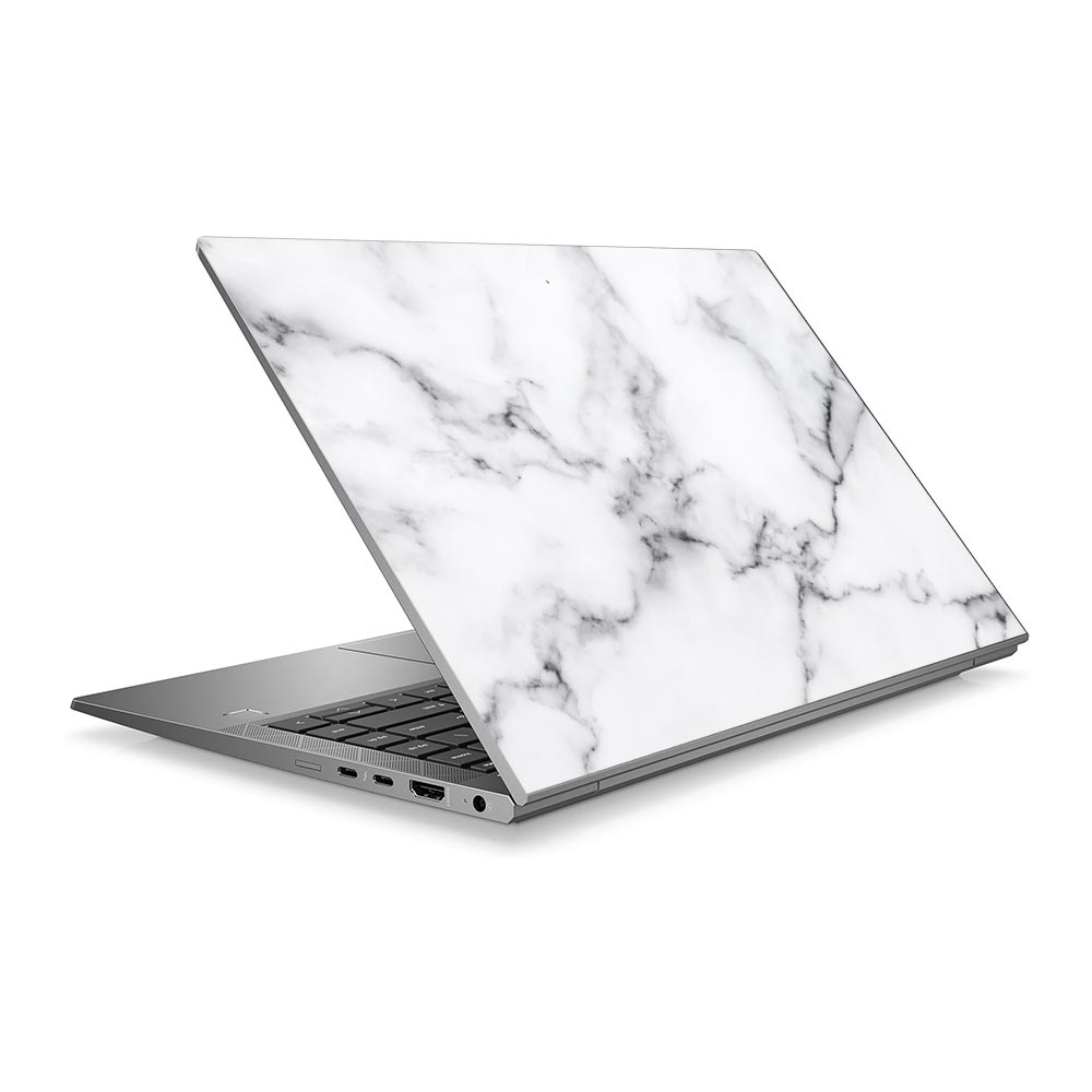 White Marble III HP ZBook 14 G8 Laptop Skin