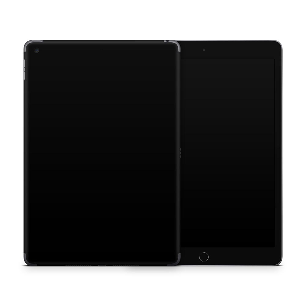 Black Apple iPad 9 Skin