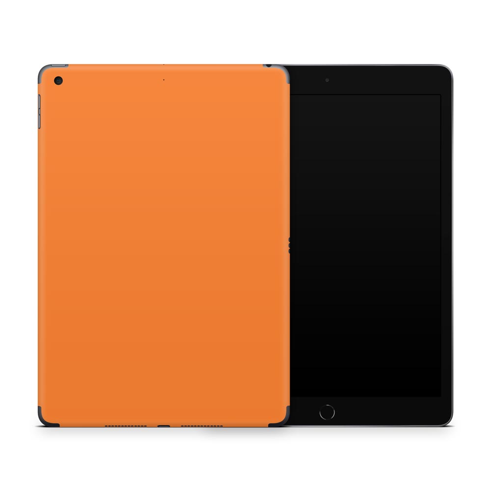 Orange Apple iPad 9 Skin