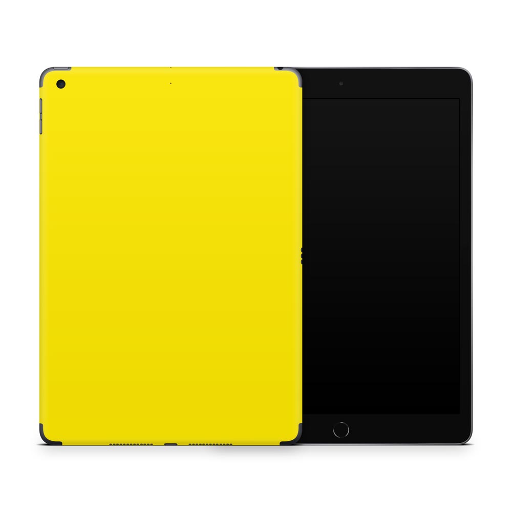 Yellow Apple iPad 9 Skin