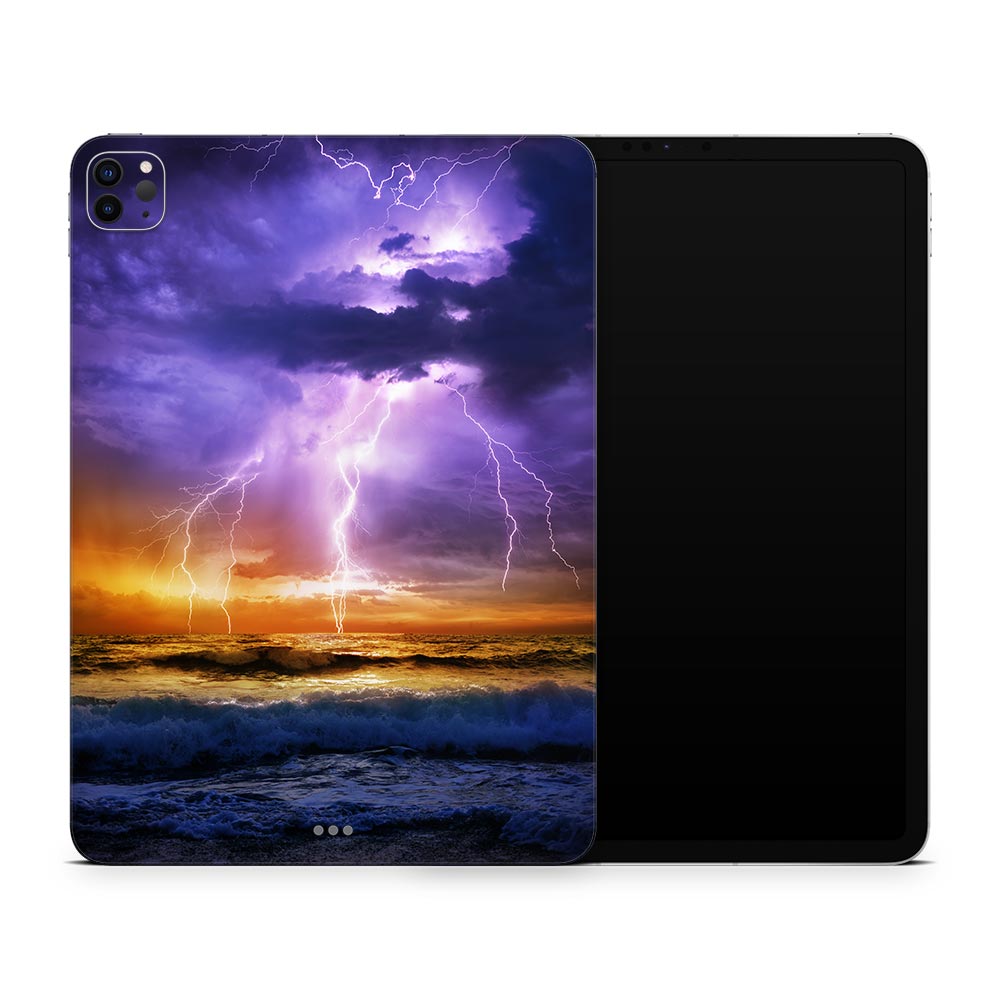 Purple Ocean Storm Apple iPad Pro 12.9 Skin