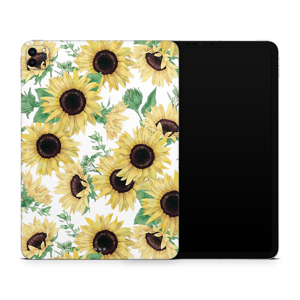 Watercolour Sunflower Apple iPad Pro 12.9 Skin