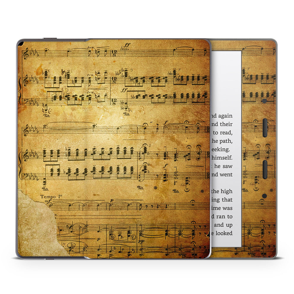 Music Sheet Parchment Kindle Oasis Skin