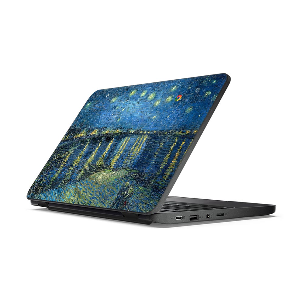 Starry Night over Rhone Lenovo 100E G3 11 Chromebook Skin