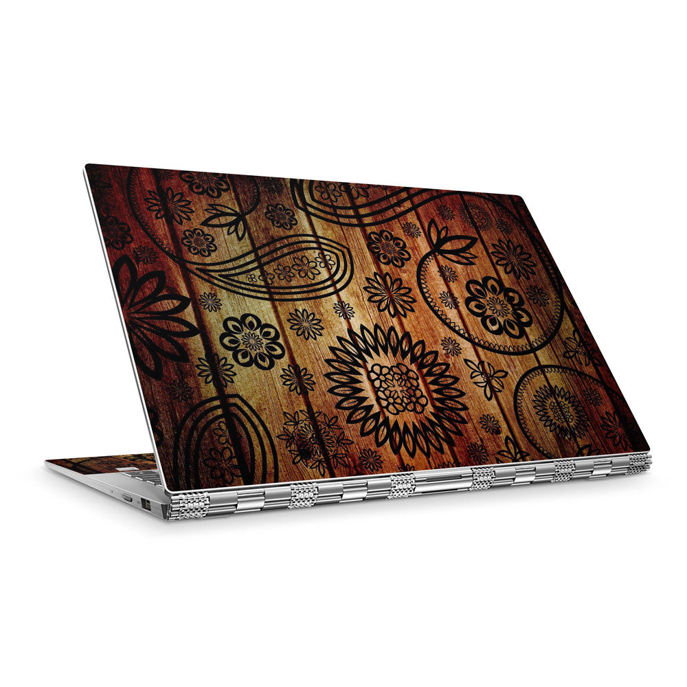 Floral Wood Panels Lenovo Yoga 920 Skin