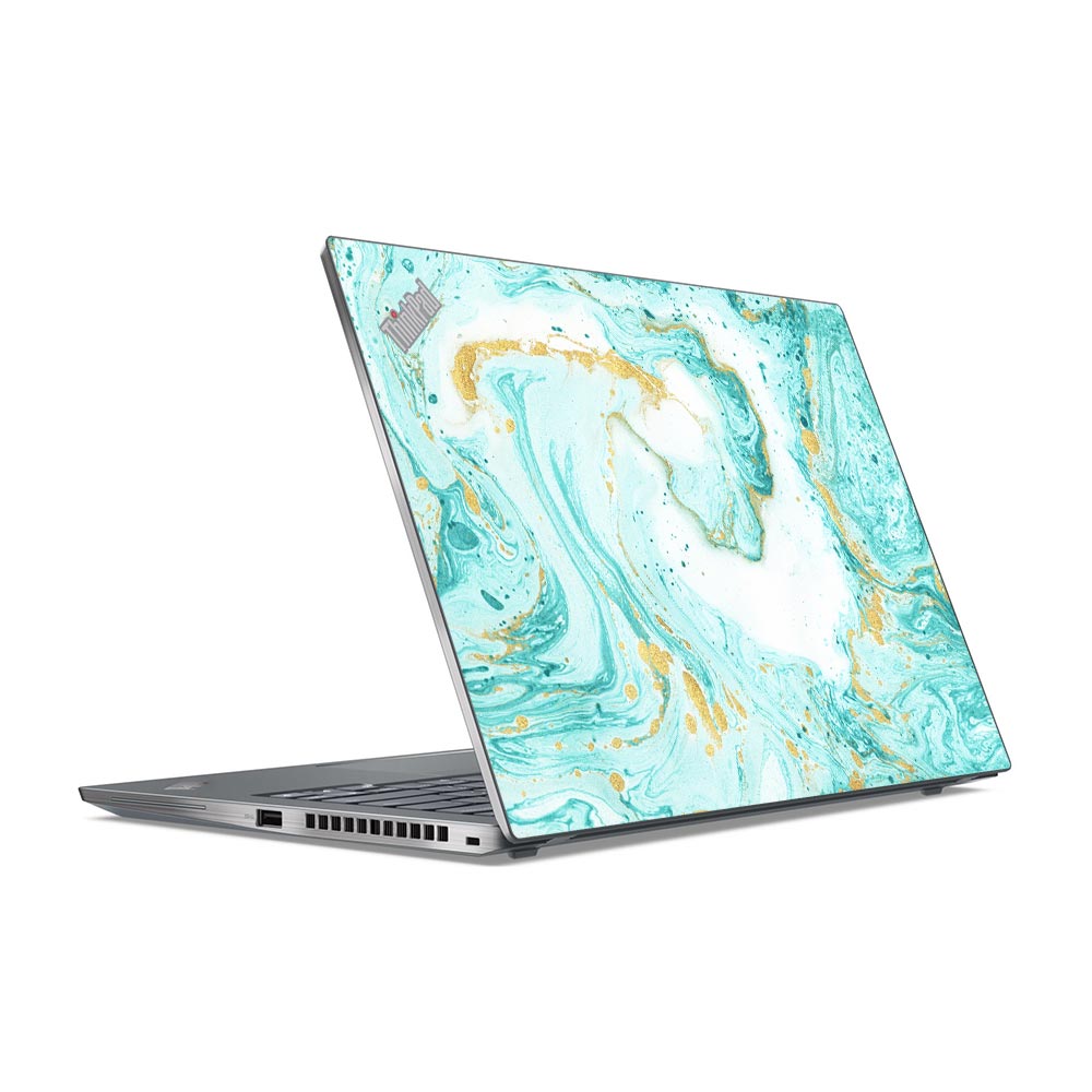 Ocean Marble Swirl Lenovo ThinkPad T14S G2 Skin