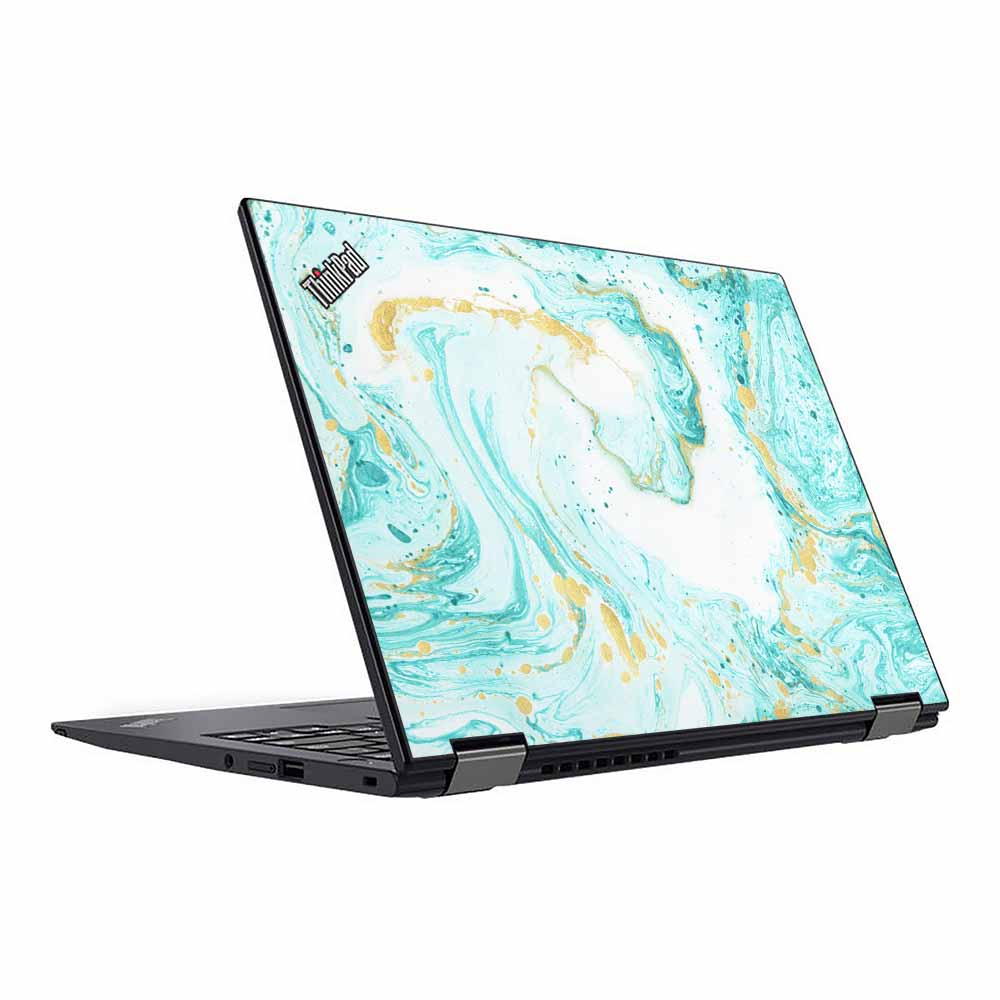 Ocean Marble Swirl Lenovo ThinkPad X13 Yoga G2 Skin