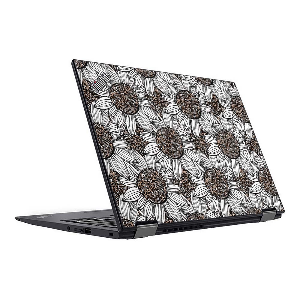 Dark Sunflower Lenovo ThinkPad X13 Yoga G2 Skin