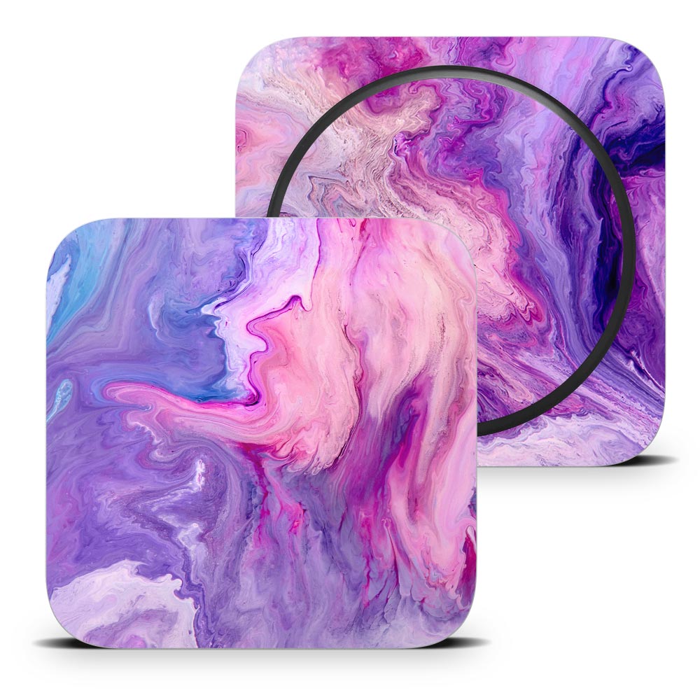Purple Marble Swirl Apple Mac Mini M1 2021 Skin