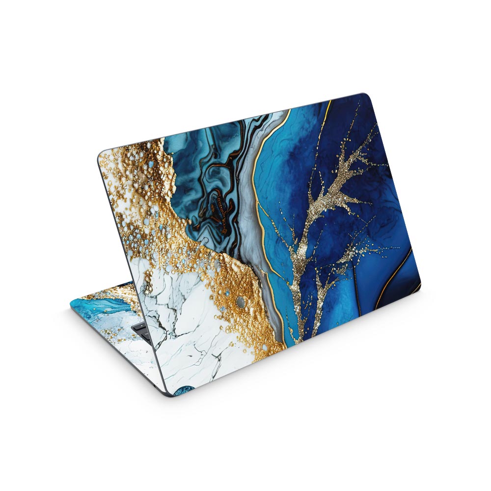 Blue Abstract Marble MacBook Air 15 M2 (2023) Skin