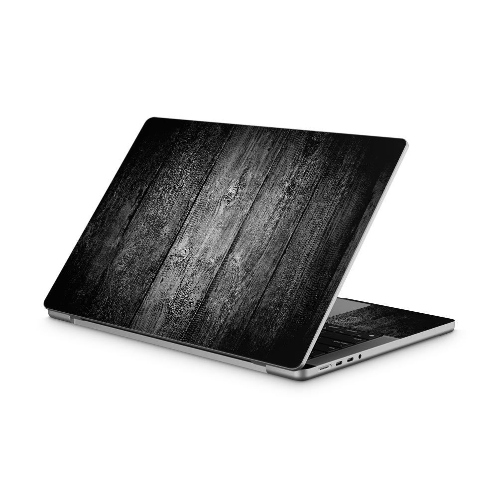 Black Timber V2 MacBook Pro 14 (2021) Skin