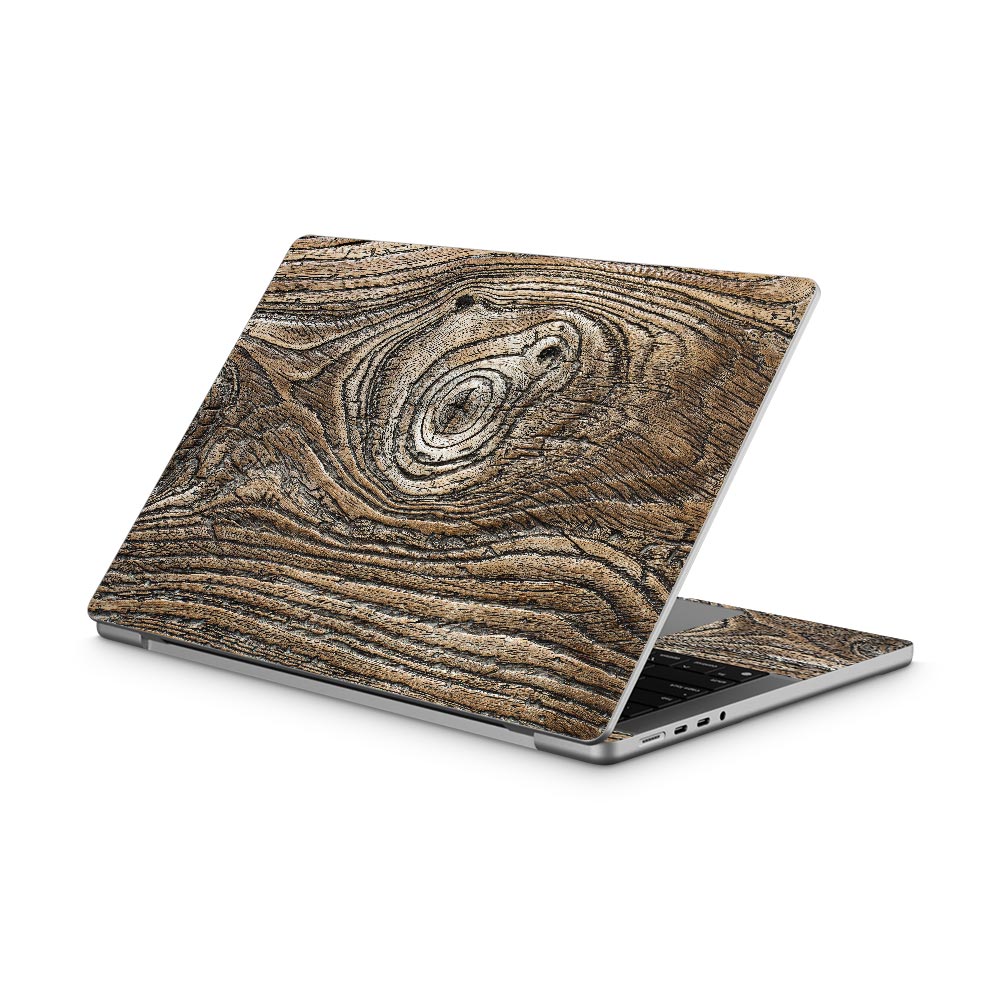 Vintage Knotted Wood MacBook Pro 14 (2021) Skin
