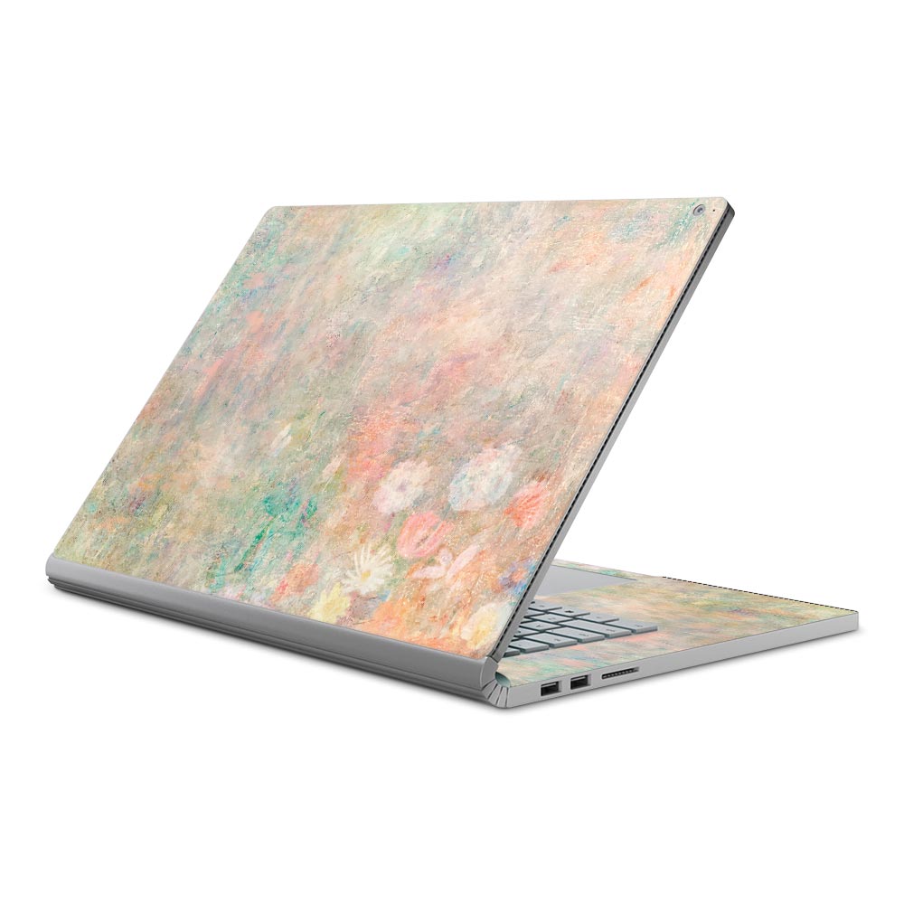 Floral Watercolour Haze Microsoft Surface Book 3 15 Skin